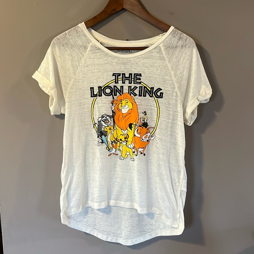 The Lion King cream t-shirt /tee - size juniors large (11-13)